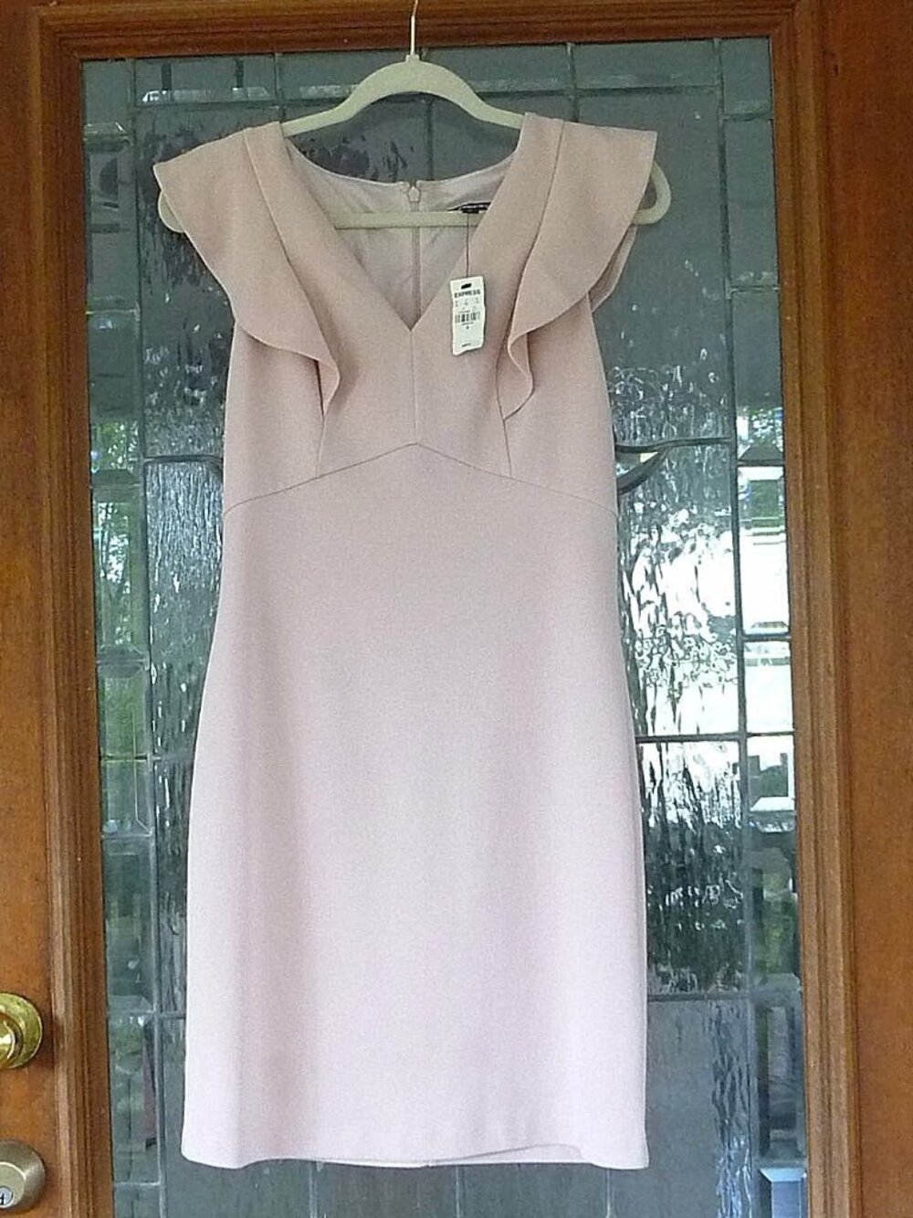 Express Ruffle Sleeve Sheath Dress Size SMALL